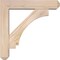 Ekena Millwork Imperial Craftsman Smooth Bracket w/ Offset Brace, Douglas Fir, 5 1/2"W x 24"D x 24"H BKT0604X24X24IMP04SDF - alternate 3